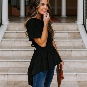 From Vici Dolls high low peplum top L